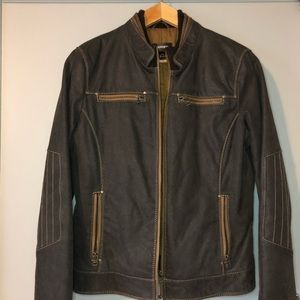 Danier leather bomber jacket